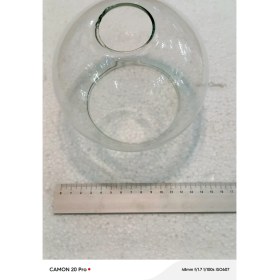 Resim Ada Avize Şeffaf Büyük Top Fanus Avize Camı ( BOY 14CM-ÇAPI 14 CM) 