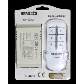 Resim Hero Led Heroled Uzaktan Elektrik Kontrol ve Avize Kumandası 6'lı Sistem 