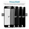Resim Teknoparkta Apple iPhone 7 Plus Mat Hayalet Ekran Gizli Privacy Tam Kaplayan Kırılmaz Cam Seramik Ekran Koruyucu Siyah 