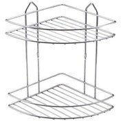 Resim Paslanmaz Krom 2 Li Köşelik Şampuanlık Krom 