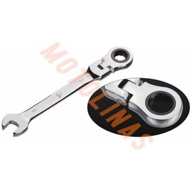 Resim Açık Ve Mafsallı Cırcır Kombine Anahtar 8mm İthal - Servis&tamir 