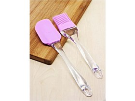 Resim Yakut Silikon Spatula ve Fırça Seti 2'li 