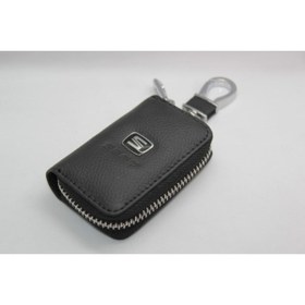 Resim idealaksesuar Seat Deri Fermuarlı Anahtarlık Şık Kaliteli Aksesuar Çanta Araba 