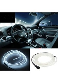 Resim Araç İçi Torpido Şerit Ledi Renkli İp Neon Led 3 Metre Beyaz 