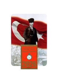 Resim 2025 Büyük Saatli Maarif Takvimi Ve Bayraklı Atatürk Görselli ... 