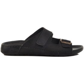 Resim Siyah Çift Bantlı Hafif Erkek Terlik 80-004 M Siyah 