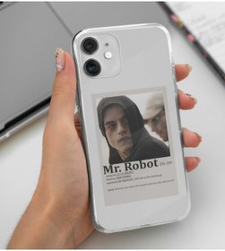 Resim Flashy Shop Redmi Note 9 Uyumlu Mr. Robot Minimalist Poster Tasarımlı Şeffaf Kılıf 