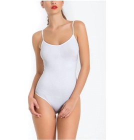 Resim Miss Fit 1903 Bayan İnce Askılı Korsajlı Çıtçıtlı Body 001 