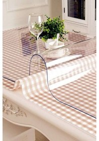 Resim Şeffaf Masa Örtüsü,1.4 Mm Pvc Koruyucu Mat, Muşamba Naylon Yemek Masası Örtüsü 