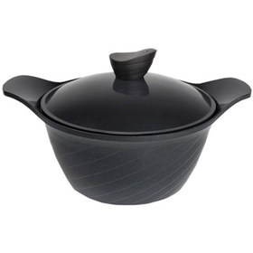 Resim Anthony Alüminyum Döküm Siyah Derin Tencere 24X14 CM 