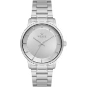 Resim Wesse Erkek Kol Saati Metalik Gri Çelik Kasa 5 ATM Suya Dayanıklı 40 mm Standart 