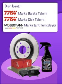 Resim Toyota Uyumlu Auris 1.33 Trw Ön Arka Fren Diski Balata 2013-2018 