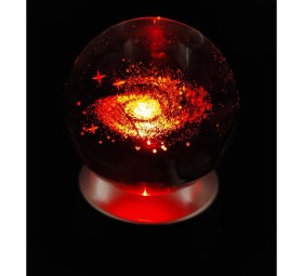 Resim Vega Gift Shop 3D Samanyolu Galaksi Temalı Işıklı Cam Küre 
