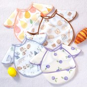 Resim Çocuklar için Tam Kapsamlı Önlükler - Bebek ve Küçük Çocuklar İçin Kolay Giyilebilir Ayarlanabilir Önlükler, Pastel Renkler (Şeftali, Bej, Beyaz, Mor) - Yemek Zamanı, Pişirme, Sanat & El İşleri için Yumuşak Kumaş - Dağınıklık Önleyici Beslenme Gereçleri, Eğlenceli Çocuk Aksesuarı, Dayanıklı Çocuk Giysisi 