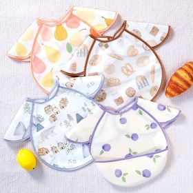 Resim Çocuklar için Tam Kapsamlı Önlükler - Bebek ve Küçük Çocuklar İçin Kolay Giyilebilir Ayarlanabilir Önlükler, Pastel Renkler (Şeftali, Bej, Beyaz, Mor) - Yemek Zamanı, Pişirme, Sanat & El İşleri için Yumuşak Kumaş - Dağınıklık Önleyici Beslenme Gereçleri, Eğlenceli Çocuk Aksesuarı, Dayanıklı Çocuk Giysisi 