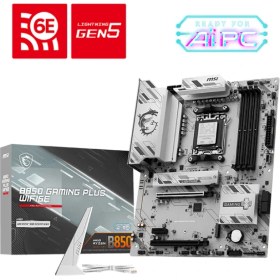 Resim Msı MB B850 Gamıng Plus WIFI6E Ddr5 8200MHZ(OC)MHz Am5 Atx Anakart 