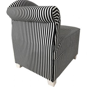 Resim 3A Mobilya Siyah Beyaz Çizgili Josephine 