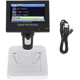 Resim Derin Stok 1000X 2.0mp USB Dijital Elektronik Mikroskop 8 LCD Ekran VGA Büyüteç DM4S 