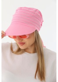 Resim Elif İç Giyim Safari Bağlamalı Pembe Siperli Bandana Vizör Pembe 