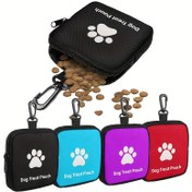 Resim Köpek Eğitim Lezzetli Torba, Fermuar Kapatma ile Taşınabilir Polyester Pet Atış Çantası, Açık Hava Aktiviteleri ve Yürüyüşler için, Siyah, Kırmızı, Mor, Mavi Renklerde Mevcut, Köpek Sahipleri ve Eğitmenler için Seyahat Pet Atış Kapları 
