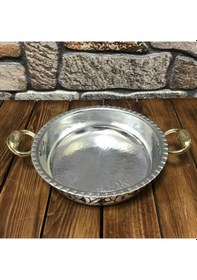 Resim Bakır İşlemeli Eskitme Tava 20 CM 