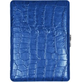 Resim Pearl Japan Cosmos Croco Mavi Deri 9’lu Sigara Tabakası 
