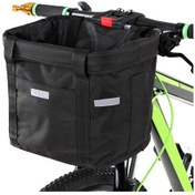 Resim Wezone "çıkarılabilir Su Geçirmez Bisiklet Sepeti - Evcil Hayvan Taşıyıcı Ve Alışveriş Çantası" Siyah 