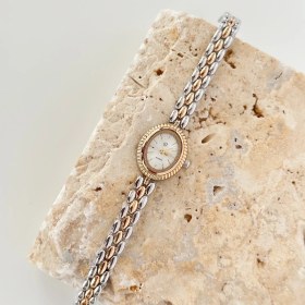Resim Vesce Atelier Duero Gold Gümüş Beyaz Saat 