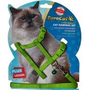 Resim Eurocat Kedi Göğüs Tasması Yeşil 