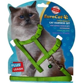 Resim Eurocat Kedi Göğüs Tasması Yeşil 