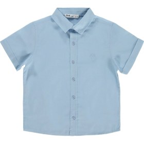 Resim Civil Boys Basic Kısa Kol 10-13 Yaş Gömlek - Mavi 