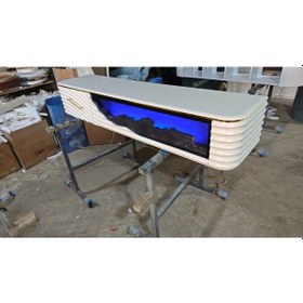 Resim Umay Tv Sehpa 170cm Beyaz+gold Beyaz 