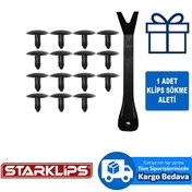 Resim Döşeme Klips Siyah Ford N802734S GM 22718305 10 Adet Starklips