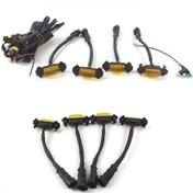 Resim Pazly Abs Malzeme Led Izgara Aydınlatma Kit - Su Geçirmez, Kolay Montaj, 4 Adet Led Işık, 12v, Led Boncuklar 