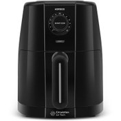 Resim Karaca Smart Cook 60 Dakikaya Kadar Zaman Ayarlı Compact Airfryer Black 