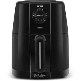 Resim Karaca Smart Cook 60 Dakikaya Kadar Zaman Ayarlı Compact Airfryer Black 