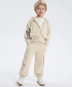 Resim Gloria Jeans Bej Oversize Spor Pantolon Kargo Cepli 322399120 Bej 