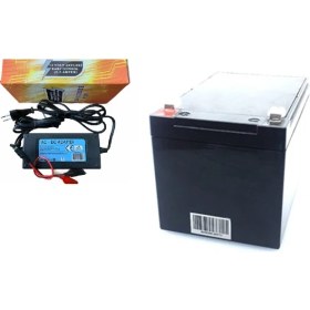 Resim Ata Elektronik 12V 12AH + 3.5AH 3,5 A Akü Şarj Cihazı Adaptör Set 