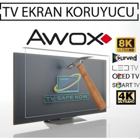 Resim Tvsafenow Awox Uyumlu 65A6500USWN 65'' İnç 165 Ekran Awox Uyumlu TV Ekran Koruyucu 