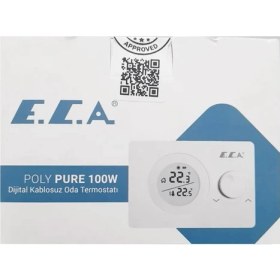 Resim E.c.a Poly Pure Kablosuz Dijital Oda Termostatı 