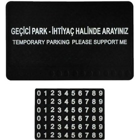 Resim Oto Araç Içi Kaydırmaz Ped Geçici Park Telefon Numara Torpido Üs 