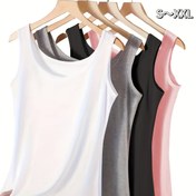 Resim 4 adet Kadın Kolsuz Atlet - Bahar ve Yaz için Yumuşak, Nefes Alabilen ve Şık, Katmanlar veya İç Giyim için Mükemmel, S-XXL, Rahat Giyim|Nefes Alabilen Kumaş|Konforlu Kesim 
