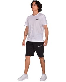 Resim Diadora Mesa - Pamuklu Siyah Spor Şort - Dıadoramesa (547291079) Siyah 