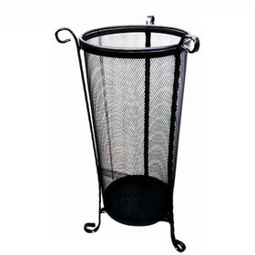 Resim Ferforjeli Fileli Metal Siyah Şemsiyelik 26 50 Cm Siyah 