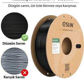 Resim Esun Pla-hs Siyah Filament 1.75mm 1kg - Yüksek Hız Uyumlu Pla+ 
