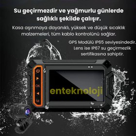 Resim Gps & Monitörlü Motorsiklet Kamerası 