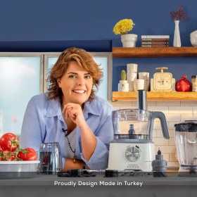 Resim Karaca Mutfak Robotu 10 Özellik Power Multifunctional Refika Swiss Cream 2000 W Hamur Yoğurma Mutfakterazisi.hediye 