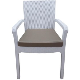 Resim Mirzade 4 Adet Hera Siesta Minderi Su Geçirmez Kumaş 5 Cm Gri Sünger-taba - 40 40 