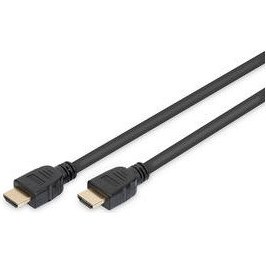 Resim Digitus AK-330124-010-S 1 mt HDMI To HDMI Erkek-Erkek V2.1 8k 4230P Ağ Bağlantılı Altın Uçlu Kablo 