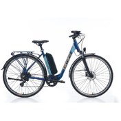 Resim Carraro EComfort 2.1 7-V HD 52 Cm Mat Navy Mavi-Turuncu Elektrikli Şehir Bisikleti 